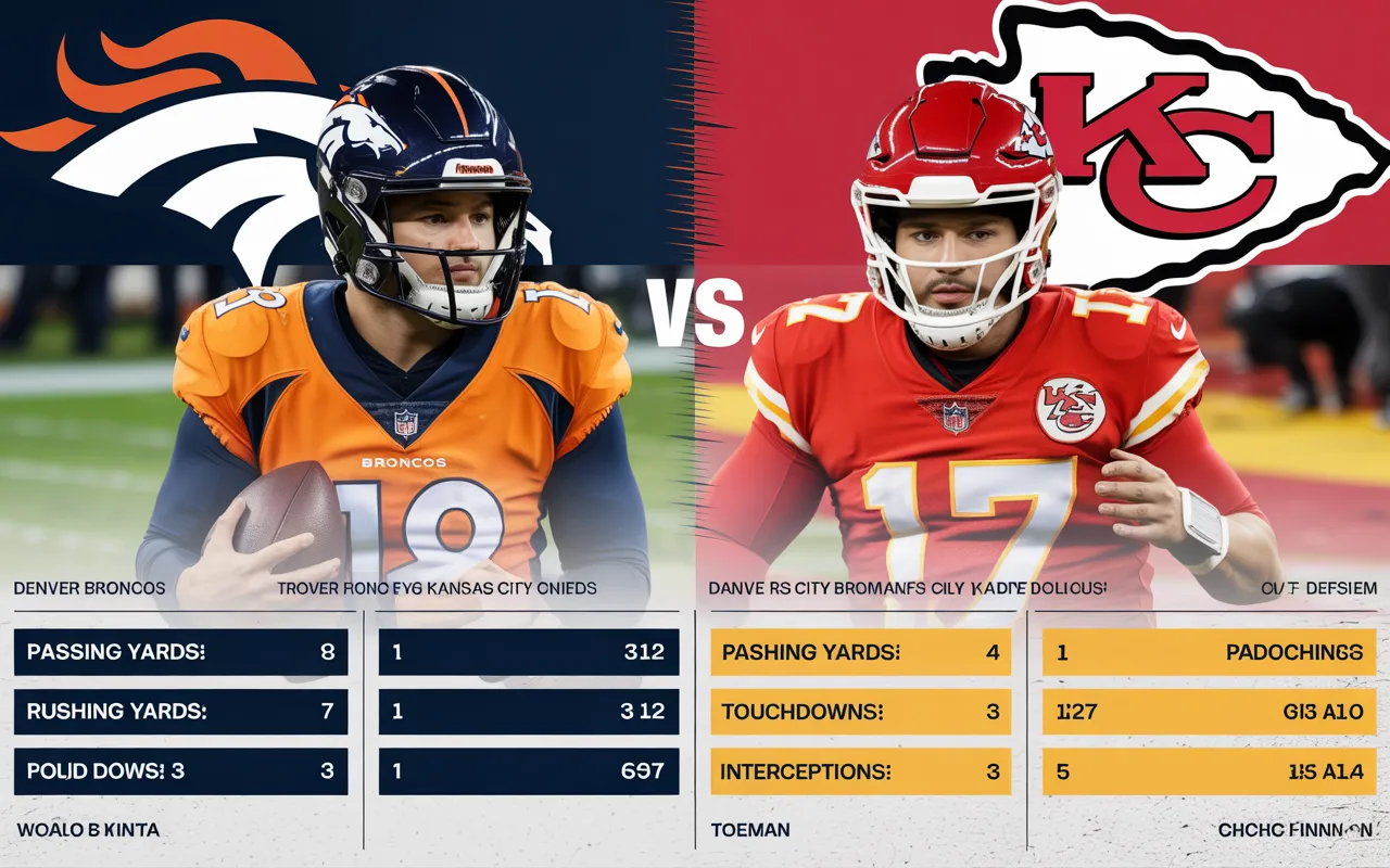 Denver Broncos vs Kansas City Chiefs Match Player Stats