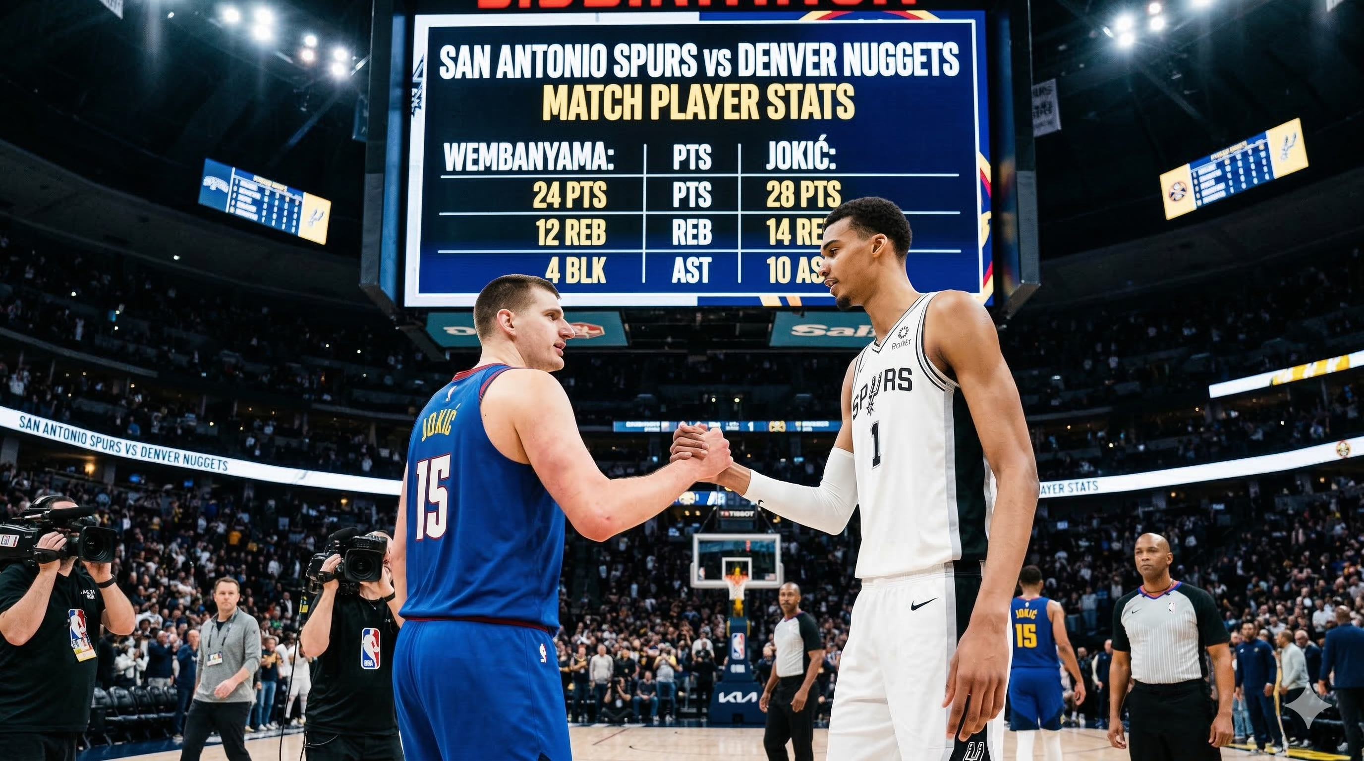 San Antonio Spurs vs Denver Nuggets Match Player Stats