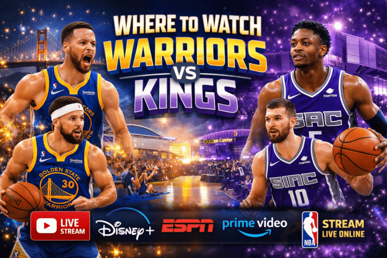 Where to Watch Golden State Warriors vs Sacramento Kings