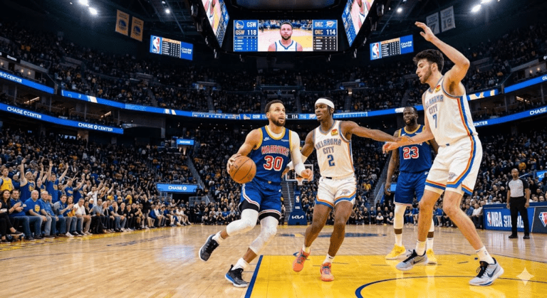 Golden State Warriors vs Oklahoma City Thunder Match Player Stats