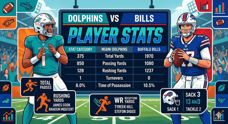 miami dolphins vs buffalo bills match player stats
