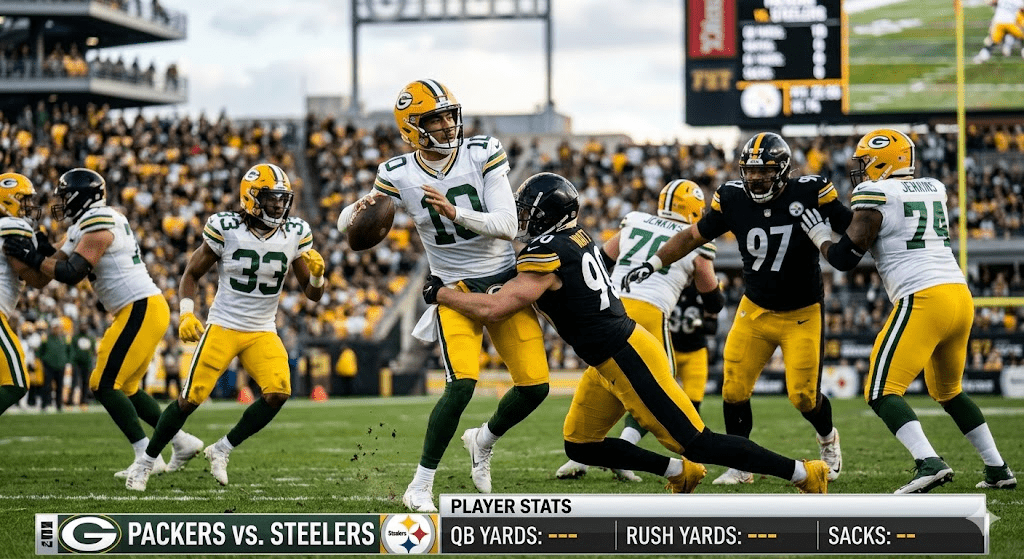 Green Bay Packers vs Pittsburgh Steelers Match Player Stats
