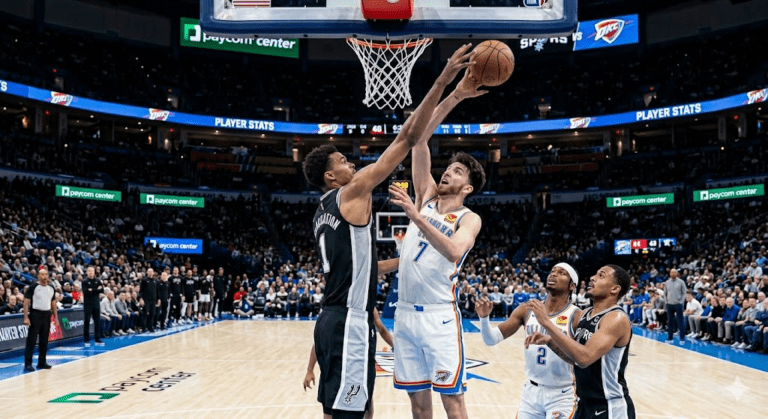 San Antonio Spurs vs Oklahoma City Thunder Match Player Stats