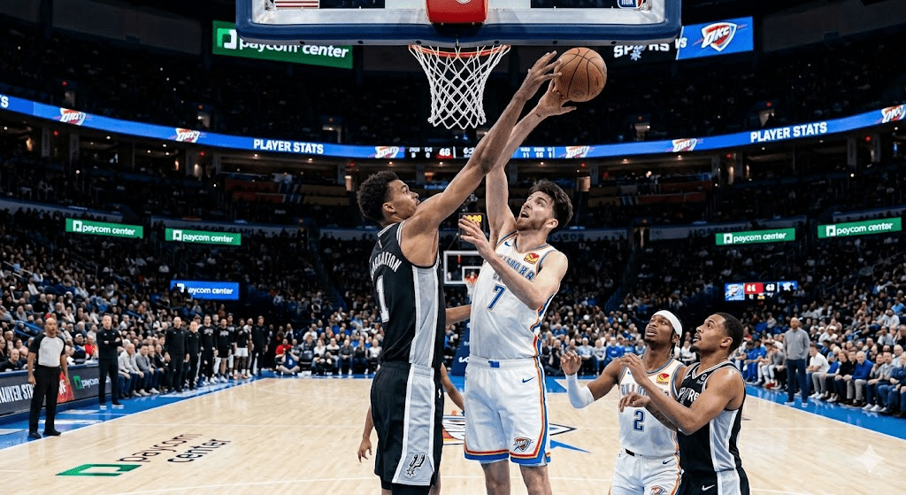 San Antonio Spurs vs Oklahoma City Thunder Match Player Stats