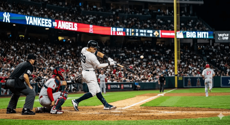 New York Yankees vs Los Angeles Angels Match Player Stats