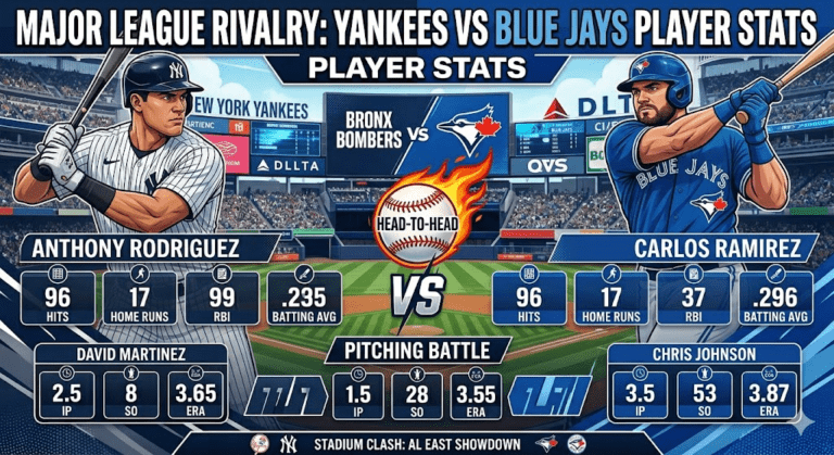 New York Yankees vs Toronto Blue Jays Match Player Stats