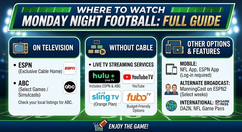 Where to Watch Monday Night Football