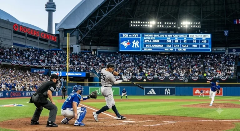 Toronto Blue Jays vs New York Yankees Match Player Stats