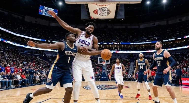 76ers vs New Orleans Pelicans Match Player Stats