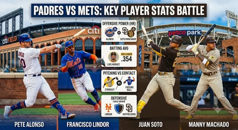 Padres vs Mets Match Player Stats