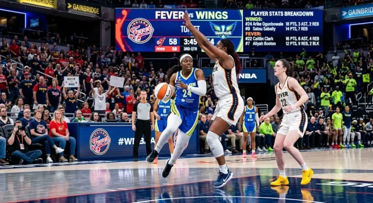 Dallas Wings vs Indiana Fever Match Player Stats