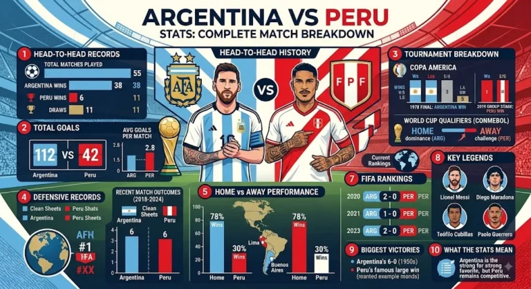 argentina national football team vs peru national football team stats